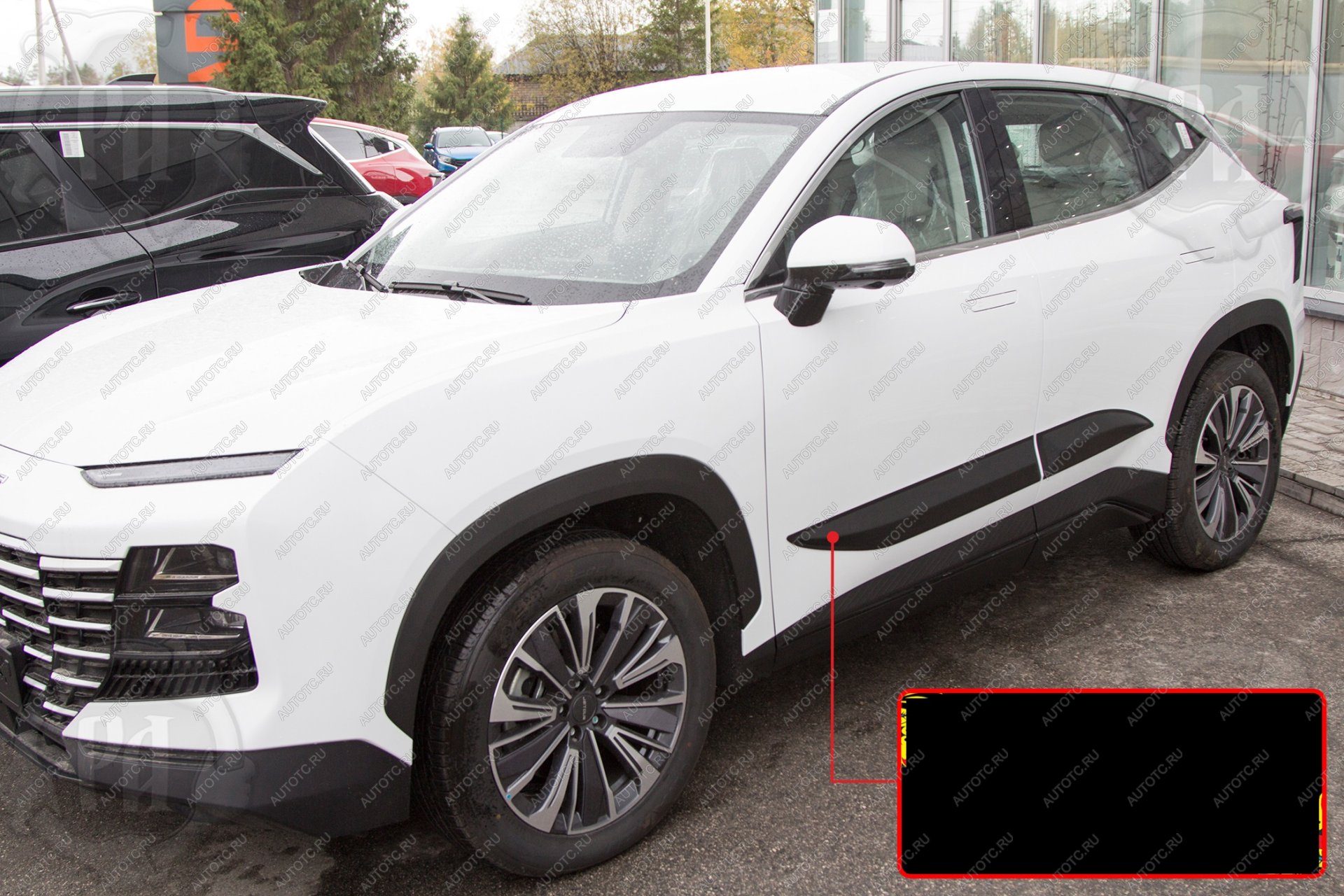 1 279 р. Молдинг двери передний правый Русская Артель Jetour Dashing (2022-2025) (шагрень)  с доставкой в г. Пермь