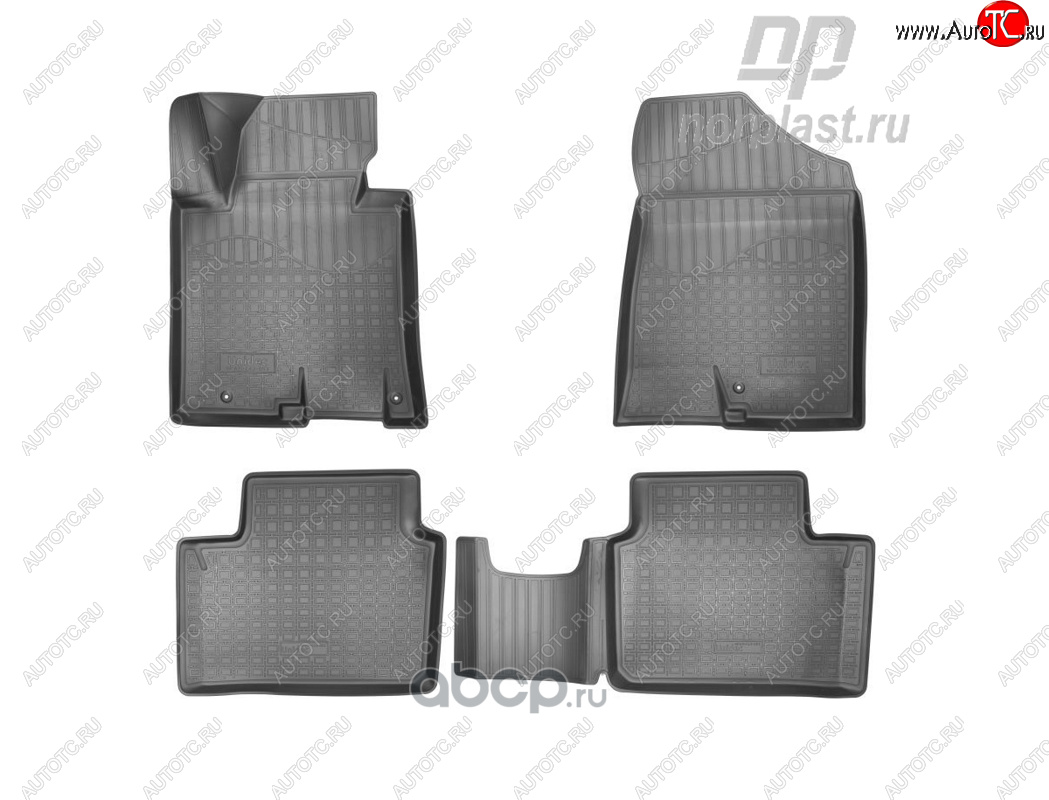 1 р. Ковер литьевой салонный ПП Norplast KIA Ceed 2 JD дорестайлинг, хэтчбэк (2012-2015) (черный)  с доставкой в г. Пермь