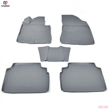Ковер литьевой салонный ПЛ Norplast KIA K5 DL (2019-2022) (черный)