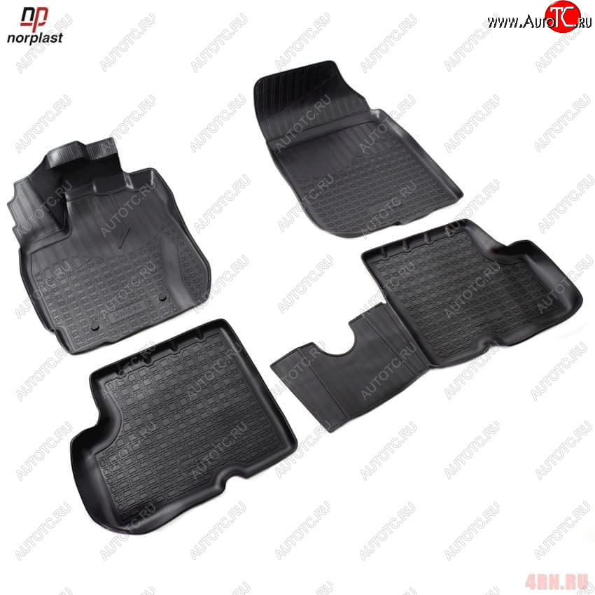 1 р. Ковер литьевой салонный ЗП Norplast  Nissan Terrano  D10 (2013-2016), Renault Duster  HS (2015-2021) (черный)  с доставкой в г. Пермь
