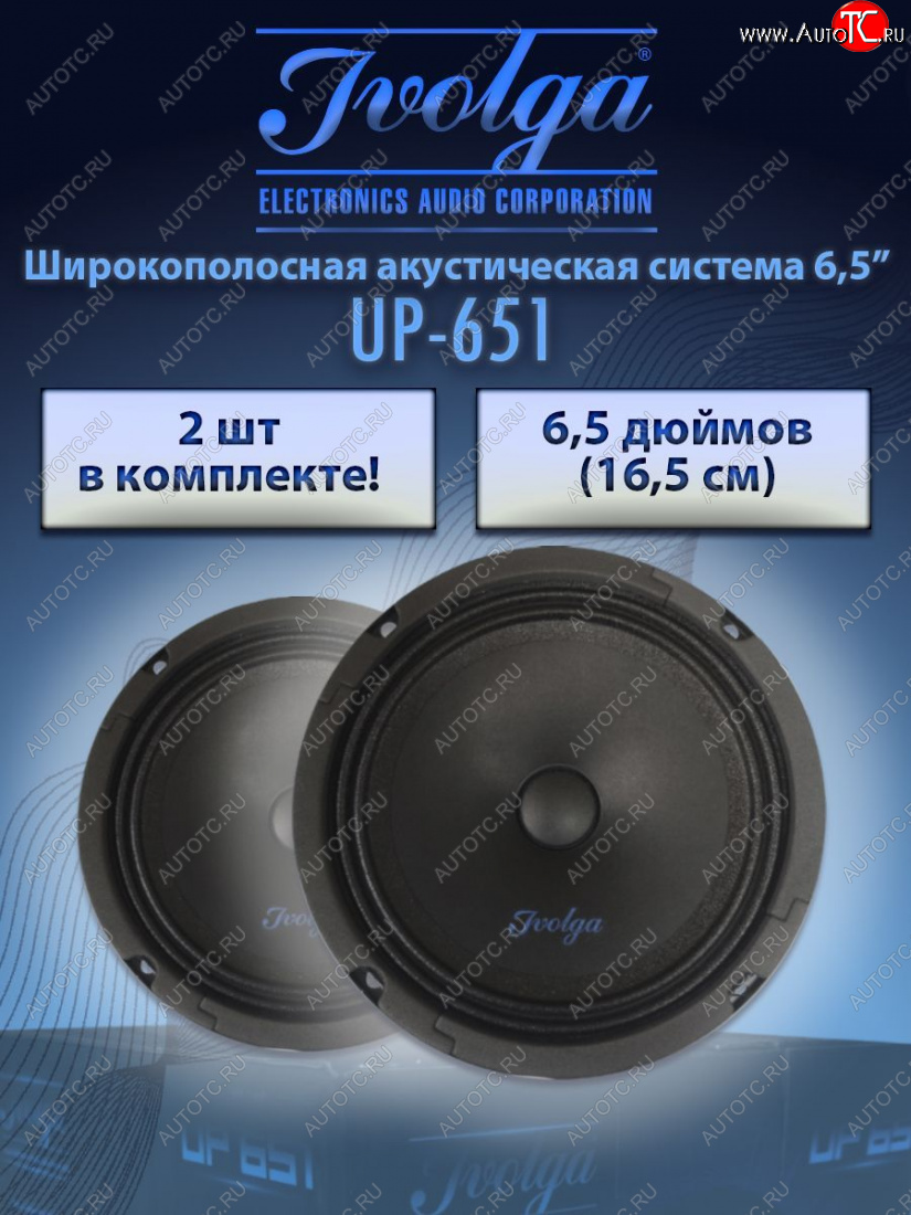 2 479 р. Широкополосная акустическая система Ivolga UP-651 Honda Mobilio 1 GB1,GB2 рестайлинг (2004-2008)  с доставкой в г. Пермь