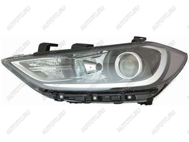 7 749 р. Левая фара (под корректор, диодная) BODYPARTS  Hyundai Elantra  AD (2016-2019) дорестайлинг  с доставкой в г. Пермь