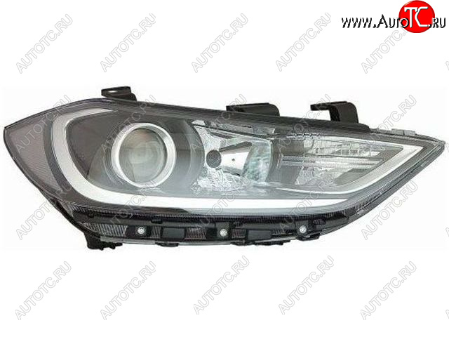 7 749 р. Правая фара (под корректор, диодная) BODYPARTS Hyundai Elantra AD дорестайлинг (2016-2019)  с доставкой в г. Пермь