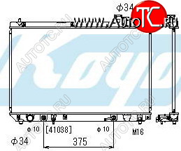 5 799 р. RX300 99-02 {TY Highlander 01- HarierKluger} РАДИАТОР ОХЛАЖДЕН AT 3 (1 ряд)  lxrx399-910  с доставкой в г. Пермь