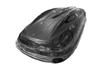 27 899 р. Автобокс PT GROUP (460л., 191х79х46 см, двустороннее открывание) Turino Medium Lux черный    с доставкой в г. Пермь. Увеличить фотографию 4