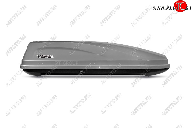 29 389 р. Автобокс PT GROUP (450л., 187х88х44, двустороннее открывание) Active M Lux серый   (Серый)  с доставкой в г. Пермь
