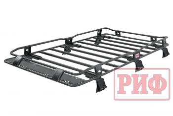 43 449 р. Багажник экспедиционный (корзина) РИФ 1350x2100 мм Toyota Land Cruiser 76 (высота крепежа 135 мм)  rif070-roof3  с доставкой в г. Пермь. Увеличить фотографию 1