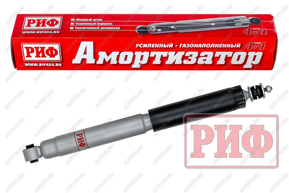 6 219 р. Амортизатор усиленный РИФ задний газовый Mitsubishi Pajero III, IV 2000+ штатный и лифт 0-40 мм  sag248  с доставкой в г. Пермь