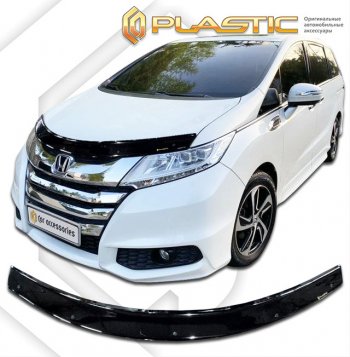 Дефлектор капота (рынок Японии) CA-Plastic Honda Odyssey  RC4, RC1, RC2 (2017-2020) 1-ый рестайлинг (Classic черный)
