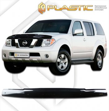 Дефлектор капота CA-Plastic Nissan Terrano2  R20 (1999-2006) 2-ой рестайлинг (серия Classic черный)
