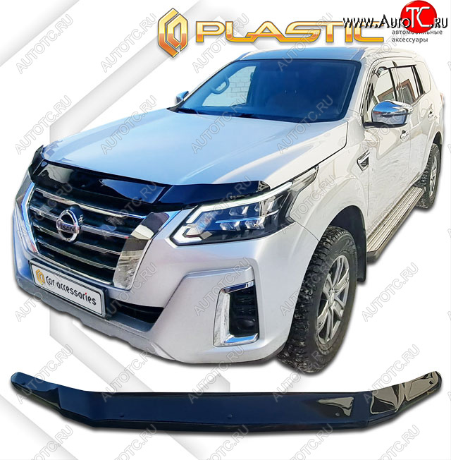 2 079 р. Дефлектор капота (р. ОАЭ) CA-Plastic  Nissan X-terra  D23 (2020-2025) (Classic черный)  с доставкой в г. Пермь