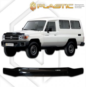 Дефлектор капота (78 кузов) CA-Plastic Toyota Land Cruiser  70 (2007-2023) 3 дв. 3-ий рестайлинг