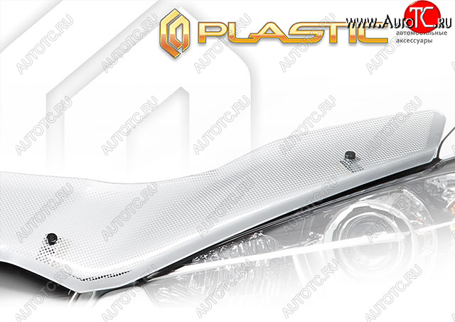 2 079 р. Дефлектор капота Шелкография серебро CA Plastic на Mitsubishi Xpander Cross I поколение рестайлинг, минивэн, для рынка Юго-Восточной Азии, левый/правый руль 2022 - н.в.  с доставкой в г. Пермь