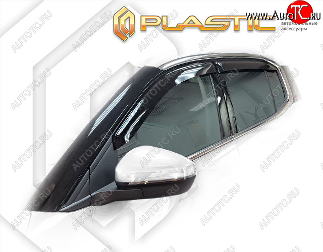 1 999 р. Дефлектора окон CA-Plastic  CITROEN C5 Aircross (2017-2022) доресталийнг (Classic полупрозрачный)  с доставкой в г. Пермь