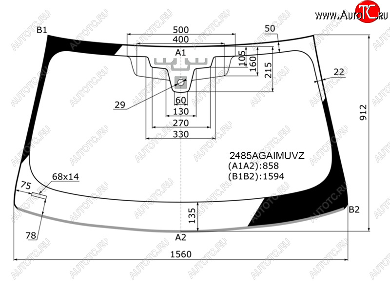 27 499 р. Стекло лобовое (Датчик дождя Проекция Молдинг) FUYAO BMW 5 серия G30 дорестайлинг, седан (2016-2020)  с доставкой в г. Пермь