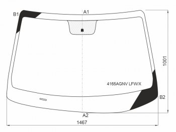 Стекло лобовое Hyundai Elantra GT 17-20  i30 16- XYG 4165AGNV LFW/X