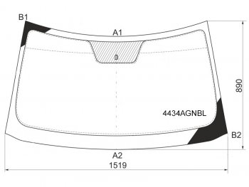 6 299 р. Стекло лобовое Kia Soul 08-14 FUYAO 4434AGNBL  с доставкой в г. Пермь. Увеличить фотографию 1
