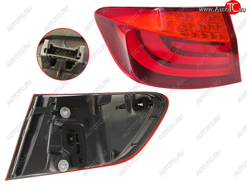 5 299 р. Фонарь задний BMW F10 10-13 LH 4D LED DEPO 444-1957L-AE  с доставкой в г. Пермь
