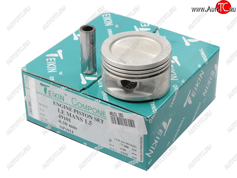 5 499 р. Поршни (к-т 4 шт) 050 DAEWOO LANOS/NEXIA 1.5 G15MF/A15SM 94- TEIKIN 49101 050, 49101050 TEIKIN 49101 050  с доставкой в г. Пермь