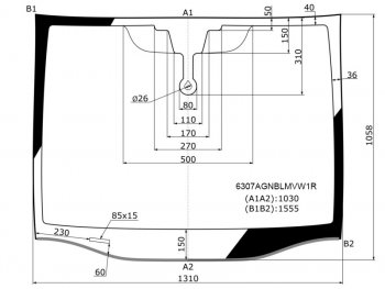 7 999 р. Стекло лобовое (Датчик дождя Молдинг) Opel Zafira 05-14 FUYAO 6307AGNBLMVW1R  с доставкой в г. Пермь. Увеличить фотографию 1