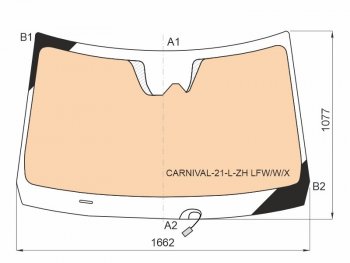 Стекло лобовое (Обогрев полный Камера) Kia Carnival 20- XYG CARNIVAL-21-L-ZH LFW/W/X