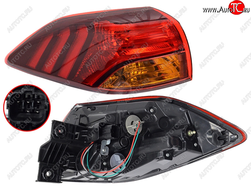 7 449 р. Фонарь задний левый SAT Hyundai Tucson TL рестайлинг (2018-2021)  с доставкой в г. Пермь