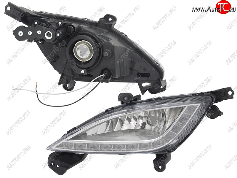5 499 р. Левая противотуманная фара SAT Hyundai I30 2 GD дорестайлинг универсал (2011-2015)  с доставкой в г. Пермь