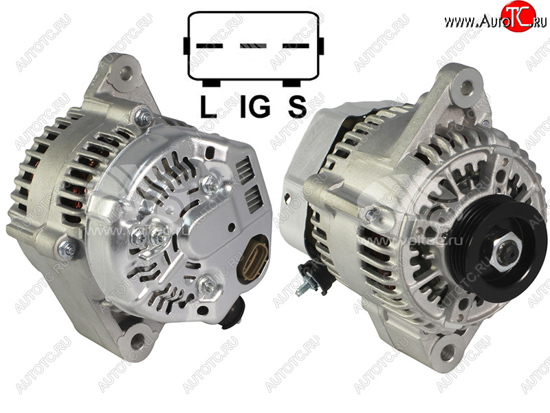 7 699 р. Генератор TOYOTA LAND CRUISER PRADO 5VZFE 95-02HILUX SURF VZN18# 5VZFE  95-02 12V 80A SAT ST-27060-62160  с доставкой в г. Пермь