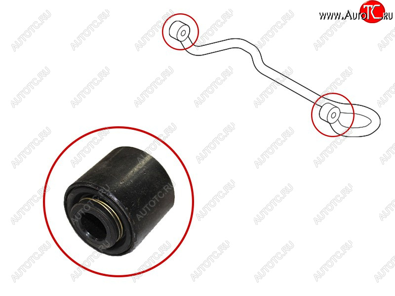 799 р. Втулка стабилизатора Toyota Land Cruiser Prado (J150) 09-20  Lexus GX 02-19  Toyota 4Runner 02-09 SAT ST-48805-60130B  с доставкой в г. Пермь
