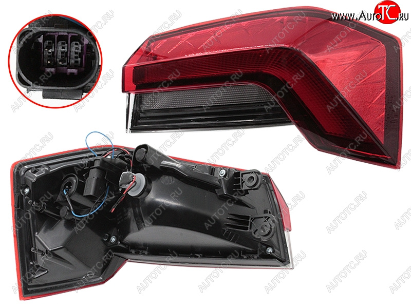9 999 р. Фонарь задний правый SAT Skoda Rapid MK2 (2019-2025)  с доставкой в г. Пермь