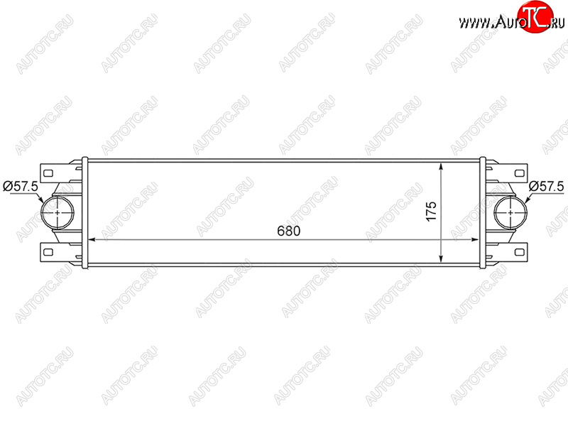6 599 р. Интеркулер RENAULT MASTER 97-10OPEL MOVANO 98-10NISSAN INTERSTAR 97-10 SAT ST-77010-43695  с доставкой в г. Пермь