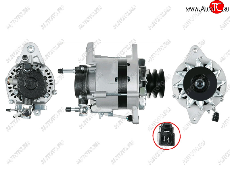 11 749 р. Генератор TOYOTA DYNA 100150 2.4D 87-88HIACE 87-95HI-LUX 2.4D RNLNYN 12V 55A 88-05 2L3L SAT ST-85-0098  с доставкой в г. Пермь