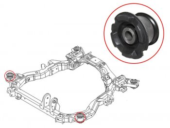 1 199 р. Сайлентблок Chevrolet Captiva 06-15  Opel Antara 06-15  Daewoo Winstorm 06-10 SAT ST-96626232B  с доставкой в г. Пермь. Увеличить фотографию 1