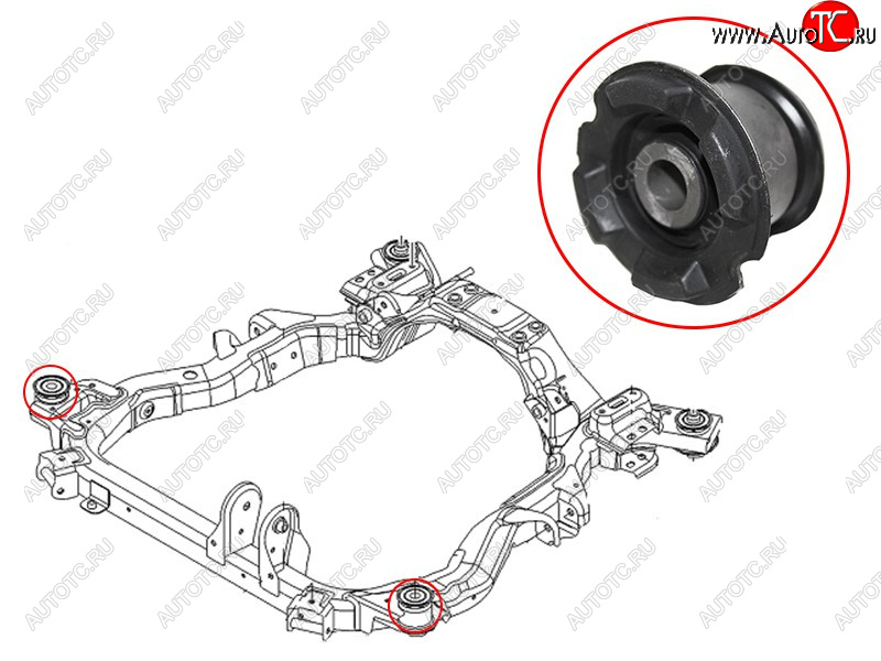 1 199 р. Сайлентблок Chevrolet Captiva 06-15  Opel Antara 06-15  Daewoo Winstorm 06-10 SAT ST-96626232B  с доставкой в г. Пермь