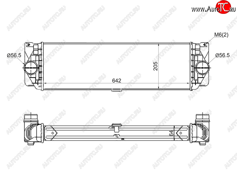 9 999 р. Интеркулер MERCEDES SPRINTER 05- SAT ST-A9065010201  с доставкой в г. Пермь