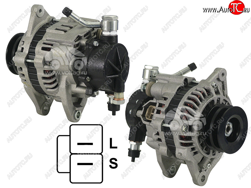 13 549 р. Генератор MMC L200PAJERO 2.5TD 96-07 4D56TD 12V 80A(шкив на 2 ручья) SAT ST-MD306649  с доставкой в г. Пермь