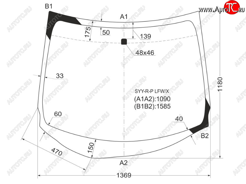 6 949 р. Стекло лобовое Honda Freed 08-16  Freed Spike 10-16 XYG SYY-R-P LFW/X  с доставкой в г. Пермь