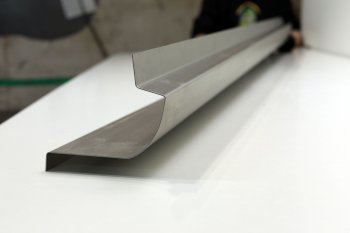Левый ремонтный порог (с усилителем) AUTOFERRUM KIA Spectra (2000-2009) (Холоднокатаная сталь 1 мм)