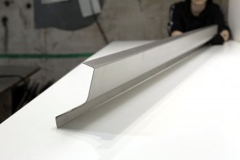 3 219 р. Левый ремонтный порог (с усилителем) AUTOFERRUM  Honda Jazz (2001-2008) (Холоднокатаная сталь 1 мм)  с доставкой в г. Пермь. Увеличить фотографию 2