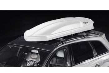 Багажный бокс на крышу (420 л. 207,4x79,8x33,4 см, двусторонний) Pentair COBRA 420L Honda Shuttle  дорестайлинг (2015-2019) (белый глянец)