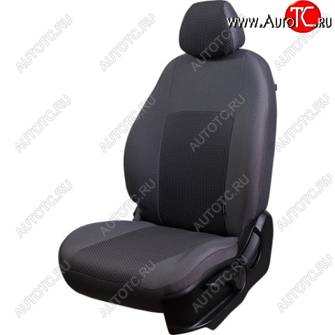 7 299 р. Комплект чехлов для сидений, (РЗС 40/60, 3Г жаккард) Дублин Lord Autofashion  Chevrolet Aveo  T300 (2011-2015) хэтчбек (серый, вставка серая, строчка серая)  с доставкой в г. Пермь