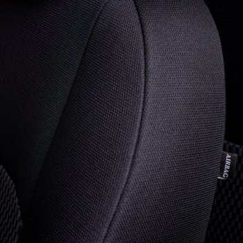 7 299 р. Комплект чехлов для сидений, (РЗС 40/60, 3Г жаккард) Дублин Lord Autofashion  Chevrolet Aveo  T300 (2011-2015) седан, хэтчбек (черный, вставка Прямоугольник черная, строчка черная)  с доставкой в г. Пермь. Увеличить фотографию 7