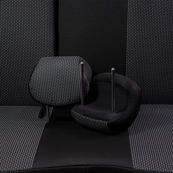 7 299 р. Комплект чехлов для сидений, (РЗС 40/60, 3Г жаккард) Дублин Lord Autofashion  Chevrolet Aveo  T300 (2011-2015) седан, хэтчбек (черный, вставка Сеул серая, строчка черная)  с доставкой в г. Пермь. Увеличить фотографию 5