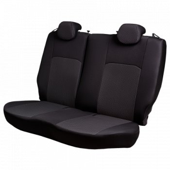 7 299 р. Комплект чехлов для сидений (РЗС 40/60 2Г жаккард) Дублин Lord Autofashion  Chevrolet Cobalt (2011-2023), Ravon R4 (2016-2020) (черный, вставка Стежок серая, строчка черная)  с доставкой в г. Пермь. Увеличить фотографию 4