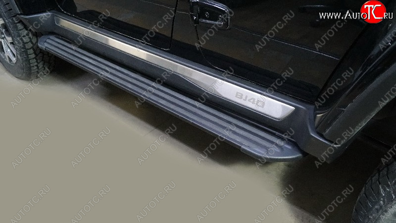 21 999 р. Пороги алюминиевые TCC Tюнинг Slim Line  BAIC BJ40 (2022-2025) (черные)  с доставкой в г. Пермь
