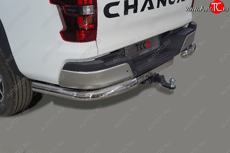 30 549 р. Защита задняя (уголки, нержавейка d76,1 мм) ТСС Тюнинг  Changan Hunter Plus (2022-2025) пикап (уголки)  с доставкой в г. Пермь