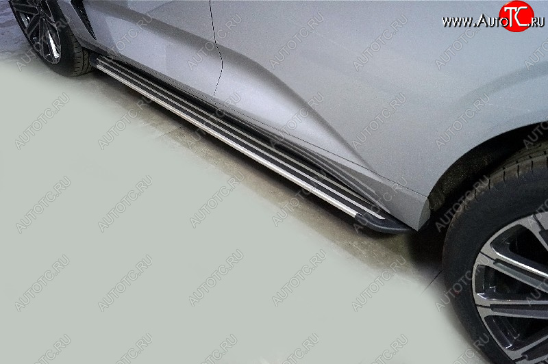 21 999 р. Пороги алюминиевые Slim Line ТСС Тюнинг  Changan UNI-K (2020-2025) (Silver )  с доставкой в г. Пермь