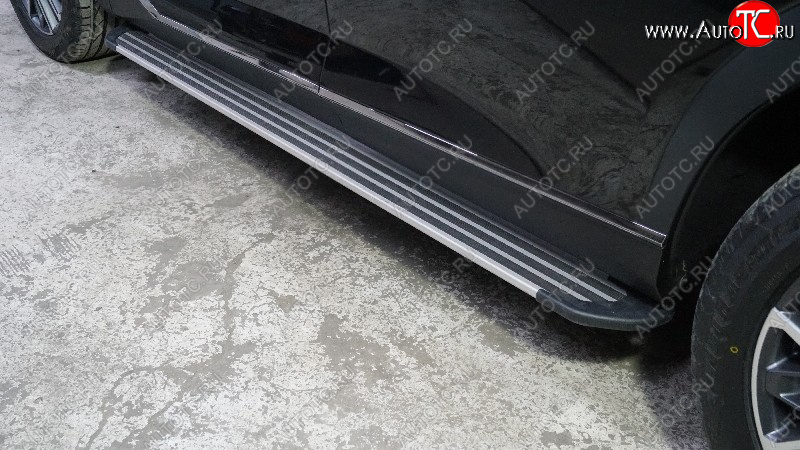 21 999 р. Пороги алюминиевые Slim Line ТСС Тюнинг  GAC GS8 (2016-2023) (Silver )  с доставкой в г. Пермь