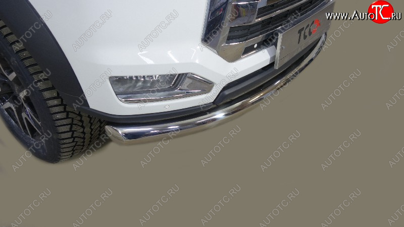 27 749 р. Защита переднего бампера нижняя 76,1 мм ТСС Тюнинг JAC T8 PRO (2020-2025) (нержавейка)  с доставкой в г. Пермь