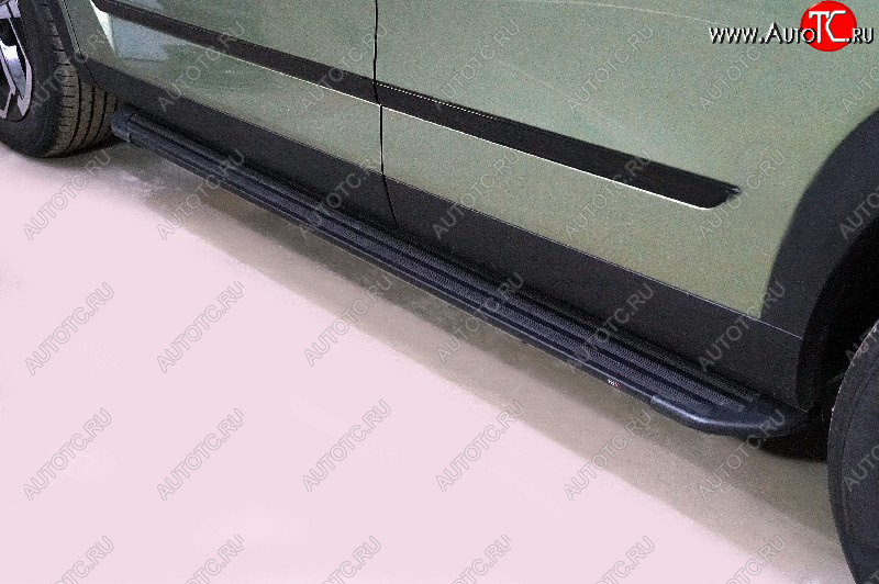 22 999 р. Пороги алюминиевые Slim Line ТСС Тюнинг  JAECOO J7 (2023-2025) (Black)  с доставкой в г. Пермь